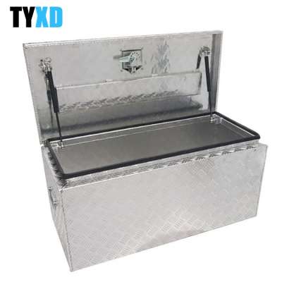 Aluminium Ute Truck Trailer Camper Top Lid Toolbox Box with Lock and Handle