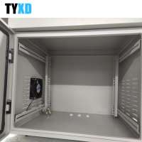 12U Outdoor Server Cabinet Data Entry Stainless Steel Outdoor Network Rack Cabinet